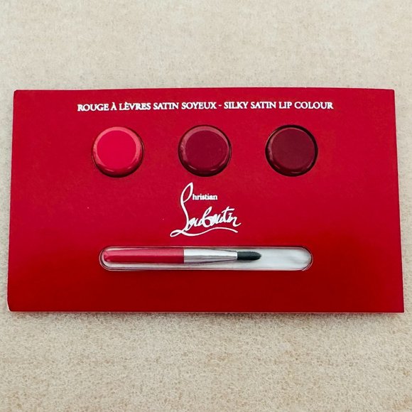 Sephora Other - 💄NEW💄 Christian Louboutin Silky Satin Lip Color Sample Card w/brush 3 shades
